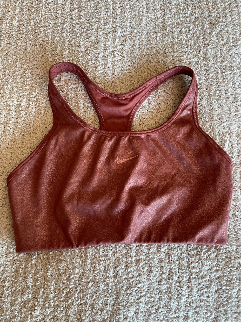 Nike Dri-FIT Metallic Shimmer Sports Bra Medium